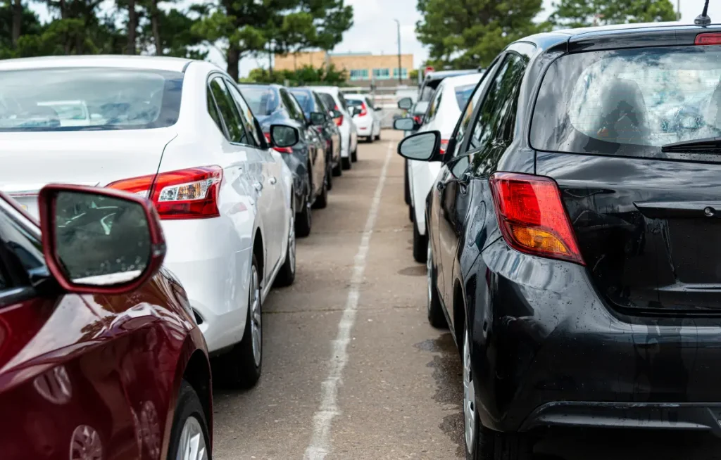Parking d'agence de location